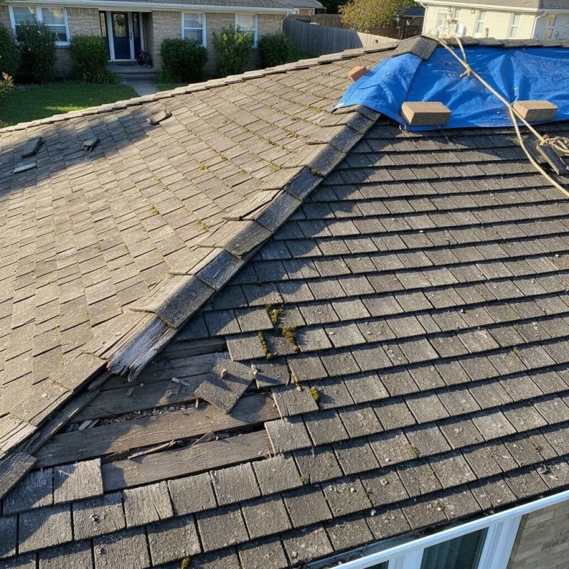 Church Roof Shingle Repair